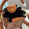 Dawstring Bucket Bag Women Tote Handbags Purse Fashion Cross Body Bag Cowhide Leather Two Piece Set Interior Zipper Small Pouch 3A Quality