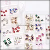 Nail Art Decorations Mti vormen diamant nagel kunstdecoraties 24 rooster colorf ab rhinestone metalen juwelen voor schoonheid diy ambacht druppel del dhf6m