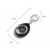 Port￡til Mini Compass Keychain Outdoor School School School Pingente Compass Keyring Chain Key Chain