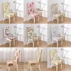 Housses de chaise Stretch Print Dining Cover Moderne Amovible Anti-sale Seat Case Elastic Slipcover Pour Office Banquet Wedding Party