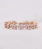 Luxury Rose Gold Cubic Zirconia Bridal Jewelry Teardrop Earrings Silver Women Accessories for Wedding Jewelries Sets Earrings Neck4845754