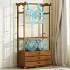 Porte-manteau Simple en bois massif, rangement de vêtements, cintre de chambre à coucher, du sol au plafond, casier domestique