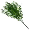 Flores decorativas Soft 1 Bouquet Practical Realistic Simulation Wicker Green Simuled Plant dobring para loja de flores