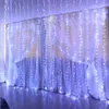 Strings Curtain Garland LED String Lights Christmas Decoration 8 Modes Remote Control Holiday Wedding Fairy For Bedroom Home 2023