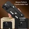 Carbon Fiber Pattern Wallet Card Slot Cases Wrist Strap Kickstand Outdoor Knife Tool For iPhone 14 13 12 11 Pro Max 8 Samsung S20 FE S21 S22 Ultra A03S A02S A13 A23 A53