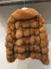 Women's Fur Faux OFTBUY Winter Jacket Women Real Coat Natural Collar Outerwear Thick Warm Sleeve Fashion Streetwear 221119