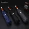 Leodauknow Fully Automatic Folding Metal With Wooden Handle Large Face Business Elite Men Windproof 10K Sunny And Rainy Umbrella J220722