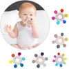 Bébé Teethers Jouets Conception Silicone Dentition Infantile À Mâcher Né Accessoires Bande Dessinée Forme De Gouvernail Bébé Jouets De Qualité Alimentaire Anneau En Bois Trucs 221119