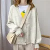 Camisetas de punto para mujer Otoño Invierno Suéter de mujer Cárdigans de gran tamaño con cuello en V Cárdigans de punto Niñas Outwear Coreano Chic Tops Suete Mujer Poncho 221119