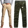 Calça masculina macacão masculino Multi Pocket Khaki Slim Tactical Troushers Casual Militar Uniform Men Falswarwar