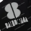 Xinxinbuy Männer Designer Hoodie Sweatshirt Paris Luminous Graffiti Buchstaben Druck Frauen Sweatshirts Schwarz Weiß XS-XL