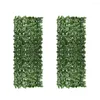 Fleurs décoratives jolie clôture de confidentialité artificielle arrosage gratuit fausse feuille belle apparence pas de haies flétries
