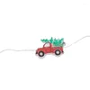 Strings Christmas Truck String Lights Metallic Wire Red Fairy 30 LED For Decoration