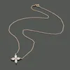 Женские ожерелья с подвесками, четыре листа, ожерелье с конской дрелью, дизайнерские ювелирные изделия, большие и маленькие дрели, свадебный рождественский подарок211n
