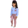 Kleidung Sets Kinder Mädchen Herbst Kleidung Outfits Langarm Weiße Bluse Hemd Rosa Pailletten Hosen Kinder Trainingsanzug 8y 221118