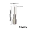 10mm Titanium Tips Titanium Nail Smoking Accessories Male Joint Micro NC Kit Inverted Nails Length 40mm For Water Pipe Bong