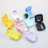 Lens Clothes Mini Contact Case Pocket Portable Easy Carry Make Up Beauty Pupil Storage es Box Mirror Container Kit da viaggio Stile carino 221119