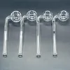 производство 14 см изогнутые стеклянные трубы кальяны масляные горелки трубы с балансиром разного цвета водопроводная труба для курения RIG dab