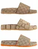 maxi canvas dia sandaal platform slippers heren dames unisex brede riem muilezels designer schoenen