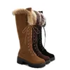 ブーツ冬スタイルの高女性とベルベットの雪の包帯Tyx 221119のためのフロストサイズS戦闘