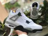 2023 Jumpman Black Canvas 4 4S Basketball Shoes University Blue Mens Military Crement Cream Sail White Oreo Infrared Canyon Purple Lightning Trainer Sneakers S6