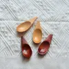 Mini Wooden Spoons Short Handle Loose Tea Leaf Wood Scoop Spice Jars Salt Pepper Seasoning Tools