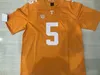 NCAA College Football Tennessee Volunteers 5 maglie Hendon Hooker 16 Peyton Manning 11 Joshua Dobbs University Tutte cucite Grigio Arancione Bianco Colore squadra Taglia S-3XL