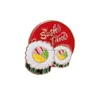 Broches Broches Thème Alimentaire De Bande Dessinée Épingles 4Pcs / Set Saumon Sushi Nori Boules De Riz Broches Pour Femmes Émail Pin Bijoux Badges En Métal Deni Dhhbz