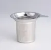 Återanvändbart rostfritt stål te-silnät infuser korg lösa teblad infusers örter för mugg tekanna te-accessorier SN256