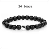 Perles Yin Yang Bracelets de perles Brins pour hommes Couple chanceux Bracelet Femmes Noir Blanc Onyx Pierre Perles Psera Bracelet Bijoux Drop D Dhsnr