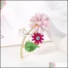 Stift broscher emalj daisy blommor brosch stift aff￤rsdr￤kt toppar br￶llop kl￤nning kor strass broscher f￶r kvinnor m￤n mode smycken dhsyd