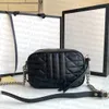 Top Women Bag marmont Checker Camera Bag Shoulder Bag Metal logo Large Capacity Zipper Opening Original Style Luxury Designer Fashion Crossbody