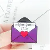 Pins broches cartoon liefde hart envelop metalen broche pinnen eco email grappige schattige broches voor meisjes cadeau sieraden badges tas kleder dhg0n