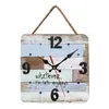 ساعات الحائط الإبداعية Norden Wooden Clock Square الأوروبية الأوروبية غير المحسوبة التي تعمل لمطبخ غرفة المعيشة