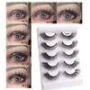Thick Curly Mink False Eyelashes Eye End Lengthening Soft & Vivid Handmade Reusable Multilayer 3D Fake Lashes Extensions Makeup Accessory DHL