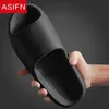 Asifn Men Slippers Platform Thick Sole Home Flat 45cm Heel Shoes Antislip Eva Living Bedroom Slides男性バスシューズJ220716