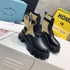 Designers luxury women Boots leather shoes ladies Ankle Martin monolith boot military inspired combat Platform womens Sneakers bottom nylon bouch booties