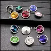 Charms 10Pcs/ Lot Floating 12 Birthstone Charms For Handcraft Diy Charm Wire Bracelet Beads Crystal Pendant Jewelry Accessories Drop Dhqnf