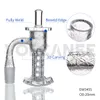 Rokende volledige las afgeschuinde rand Terp Slurper Quartz Banger met kwartspilaar en koolhydraatkap 10 mm mannelijke 18 mm 20 mm OD voor DAB -rigs waterpijpen