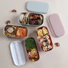 طبقات مزدوجة Bento Box Box Eco-Firedly Food Container Accessories Material Microwavable Owhare مربع 1223652