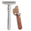 Safety Razor Straight Razor för män Justerbar nära rakning Klassiska dubbla kantblad Kniversättningsrakningssats 220228178J9368791