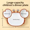 أكواب أطباق الأواني Hibobi Baby Bowls Plates ملاعق السيليكون شفط الأطعمة المائدة BPA Nonslip Dishes Crab Food Feeding Bowl for Kids 221119