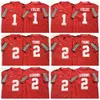 NCAA Ohio State Buckeyes College Football 11 Jaxon Smith-Njigba Jersey 100th 7 Dwayne Haskins Jr 15 Ezekiel Elliott 97 Joey Bosa Eddie George Archie Griffin gestikt