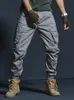 Calça masculina macacão masculino Multi Pocket Khaki Slim Tactical Troushers Casual Militar Uniform Men Falswarwar