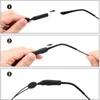 EyeGlasses Correntes Retentores de óculos ajustáveis ​​Universal Fit Sports Sunglasses UNISSISEX Strap Segurança Porta de segurança com grande roundhead 221119