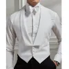 Gilets pour hommes été blanc gilet pour hommes pour mariage soirée bal occasion sur mesure simple boutonnage gilet masculin performance formelle 221119