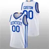 커스텀 켄터키 와일드 캣 농구 저지 오스카 Tshiebwe Cason Wallace Chris Livingston Kentucky Jersey