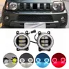 Car Angel Eye Fog Light Assembly LED Daytime Running Light DRL 12V For Suzuki Jimny FJ Closed Off-Road Vehicle 1998-2014