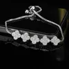 Charm Bracelets Pendant Necklaces Wholale 2022 women luxury 3a cubic CZ zircon clovers tennis chain fashion jewelry bracelet fine bt jewelry