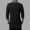 تشييرتس للرجال النحيف longsleeved tshirt كبير الحجم vneck القميص القاع القاع التجاري السفر قميص longsleeved الرجال 221119